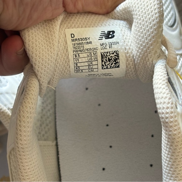 NEW BALANCE 530 SNEAKERS SEA SALT / WHITE / GINGER LEMON NEW - Picture 12 of 12
